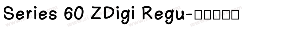 Series 60 ZDigi Regu字体转换